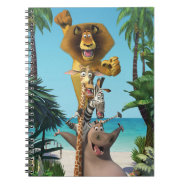 Madagascar Friends Support Notebook at Zazzle
