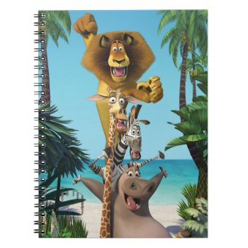 Madagascar Friends Support Notebook by madagascar at Zazzle