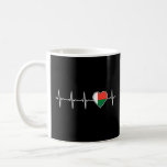 Madagascar Heartbeat Malagasy Madagascan Flag and  Coffee Mug