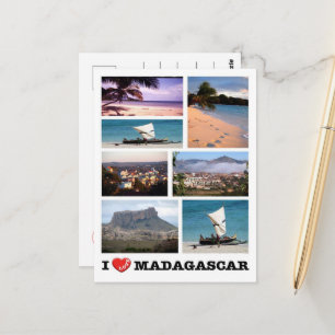 Madagascar - I Love - Postcard