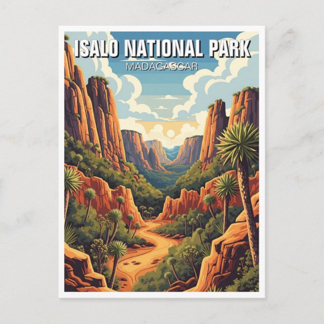 Madagascar Isalo National Park Travel Postcard (Front)