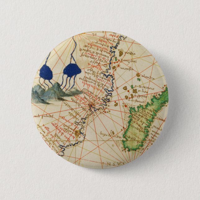 Madagascar Map Button (Front)