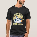 Madagascar Penguins Smile And Wave Text T-Shirt