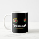 Madagascar Sportssoccer Jersey Flag Football Coffee Mug