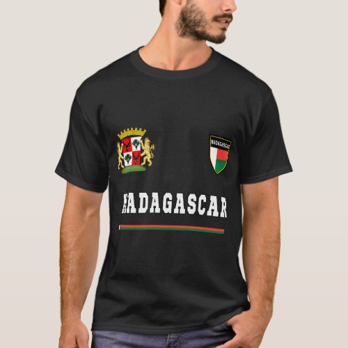 Madagascar Sportssoccer Jersey Flag Football T_Shirt