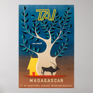 Madagascar Travel Poster Africa Art African Print 