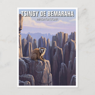 Madagascar Tsingy de Bemaraha National Park Travel Postcard