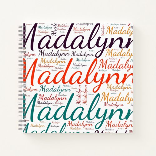 Madalynn Notebook