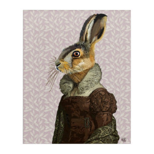Madam Hare Acrylic Print