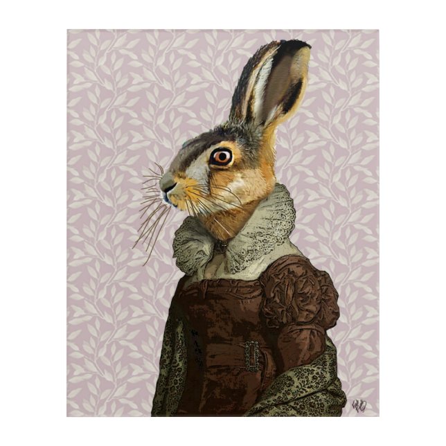 Madam Hare Acrylic Print (Front)