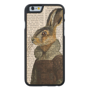 Madam Hare Portrait Carved Maple iPhone 6 Slim Case