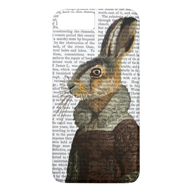 Madam Hare Portrait Case-Mate iPhone Case (Back)