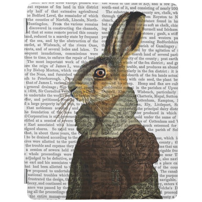 Madam Hare Portrait iPad Air Cover (Front)