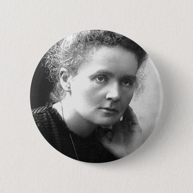 madam marie curie button (Front)