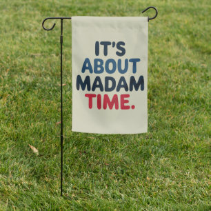 Madam President 2024 Election Vote Democrat Voting Garden Flag