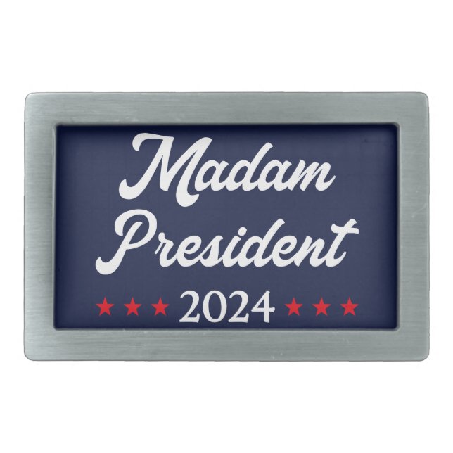 Madam President 2024 I - Kamala Harris Belt Buckle (Front)