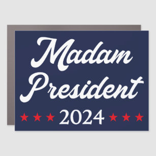 Madam President 2024 I - Kamala Harris Car Magnet