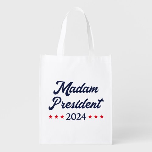 Madam President 2024 I _ Kamala Harris Grocery Bag