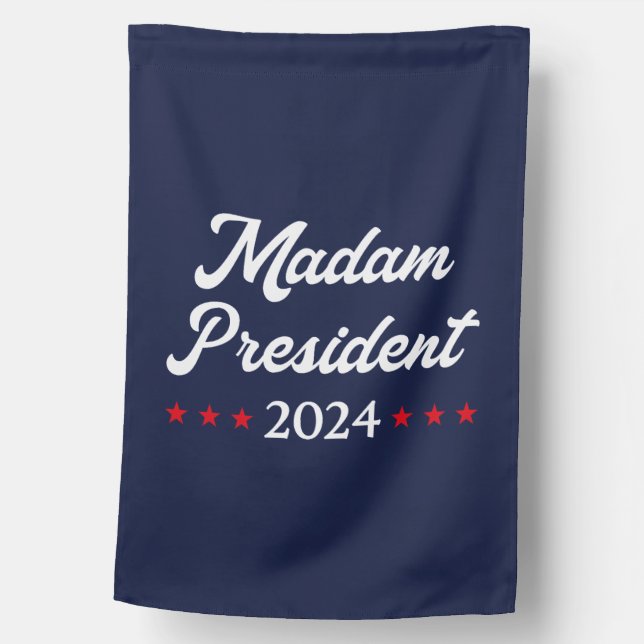 Madam President 2024 I - Kamala Harris House Flag (Front)