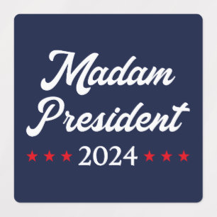 Madam President 2024 I - Kamala Harris Labels
