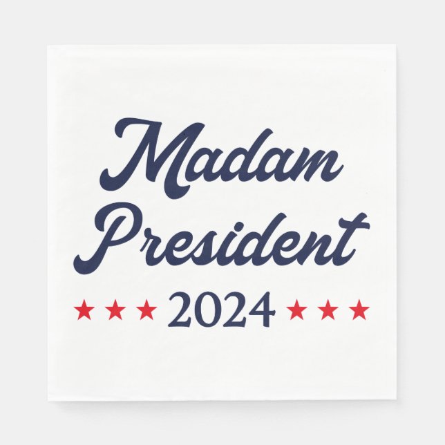 Madam President 2024 I - Kamala Harris Napkins (Front)