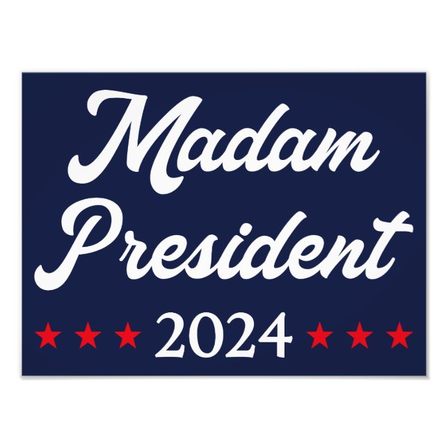 Madam President 2024 I - Kamala Harris Photo Print (Front)