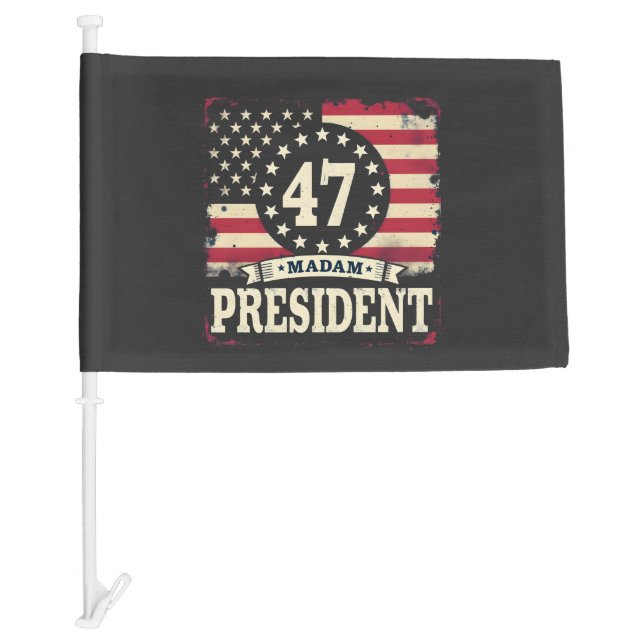 Madam President American flag 47 harris Walz  (Front)