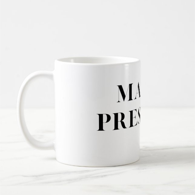 Madam President Election Hat Coffee Mug (Left)