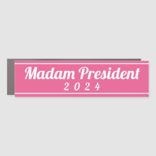 Madam President Harris 2024 election Car Magnet