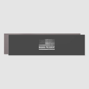 Madam President Harris Walz American Flag Election Car Magnet