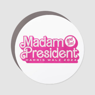 Madam President   Harris Walz Car Magnet