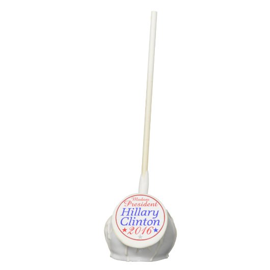 Madam President Hillary Clinton 2016 RWB Stars Cake Pops (Front)