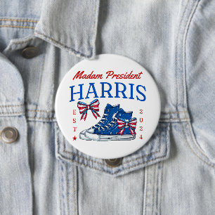 Madam President Kamala Harris 2024 Button