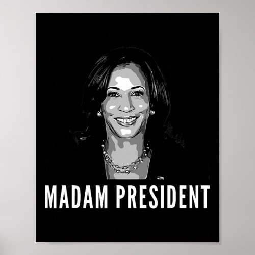 Madam President Kamala Harris 2024 First Female Pr Poster