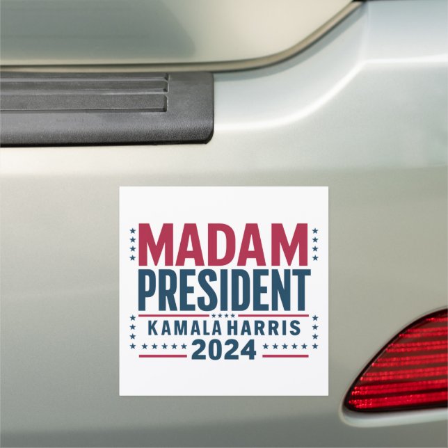 Madam President Kamala Harris 2024 Vote Democrat  Car Magnet (In Situ)