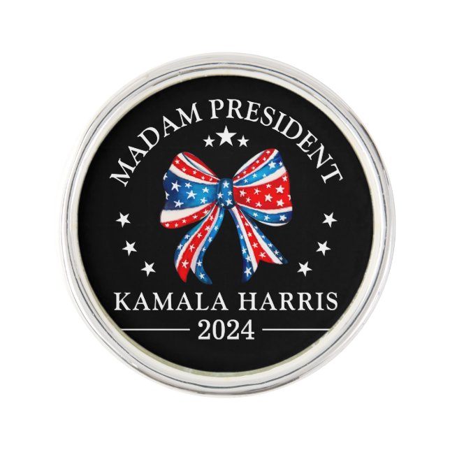 Madam President Kamala Harris Lapel Pin (Front)