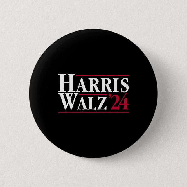 Madam President Kamala Harris Tim Wheimer Vp Brat  Button (Front)