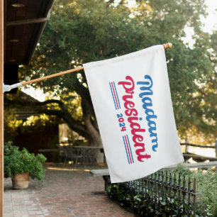 Madam President Kamala Harris Typographic Election House Flag