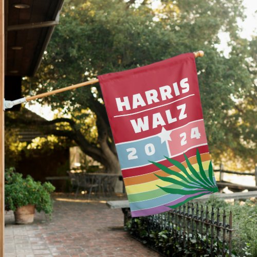 MADAM PRESIDENT KAMALA HARRIS WALZ 2024 HOUSE FLAG