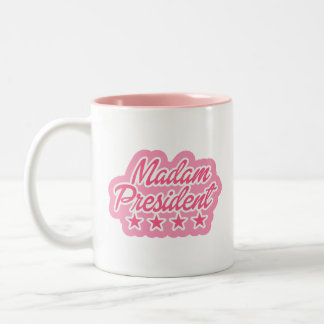 Madam President Mug - Pink Interior & Bold Type