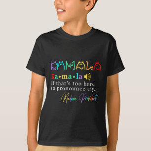 Madam President Pro Kamala Harris Colorful Cat Typ T-Shirt