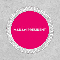 Madam President typography modern hot pink