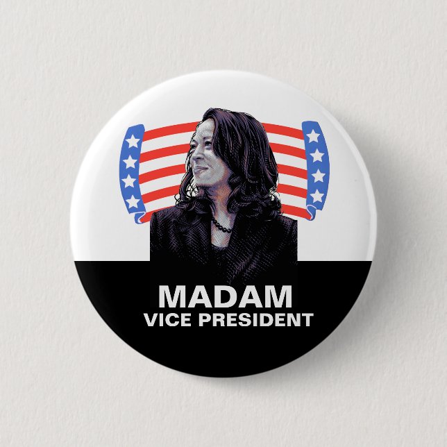 Madam Vice President Button (Front)
