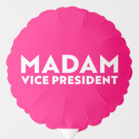 Madam Vice President hot pink fuchsia white modern