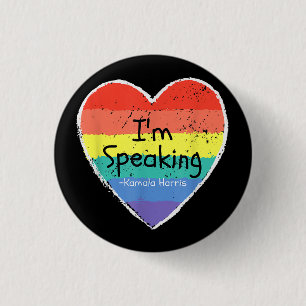 Madam Vice President I'm Speaking Kamala Harris gi Button