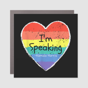 Madam Vice President I'm Speaking Kamala Harris gi Car Magnet