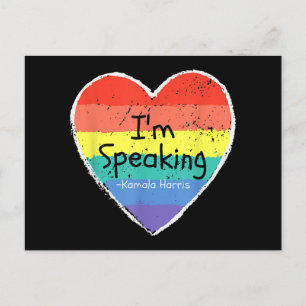 Madam Vice President I'm Speaking Kamala Harris gi Holiday Postcard
