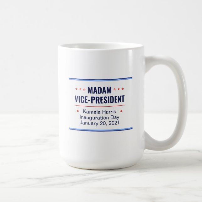 Madam Vice-President Kamala Harris Inauguration Coffee Mug (Right)