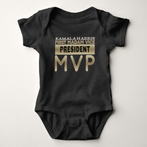 Madam Vice President Kamala Harris MVP Baby Bodysuit