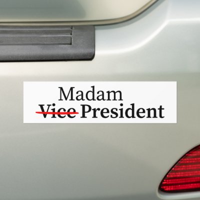 Madam Vice President to President Harris 2024 Bumper Sticker
